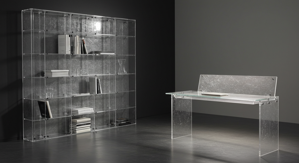 Mobilier en plexiglas sur mesure