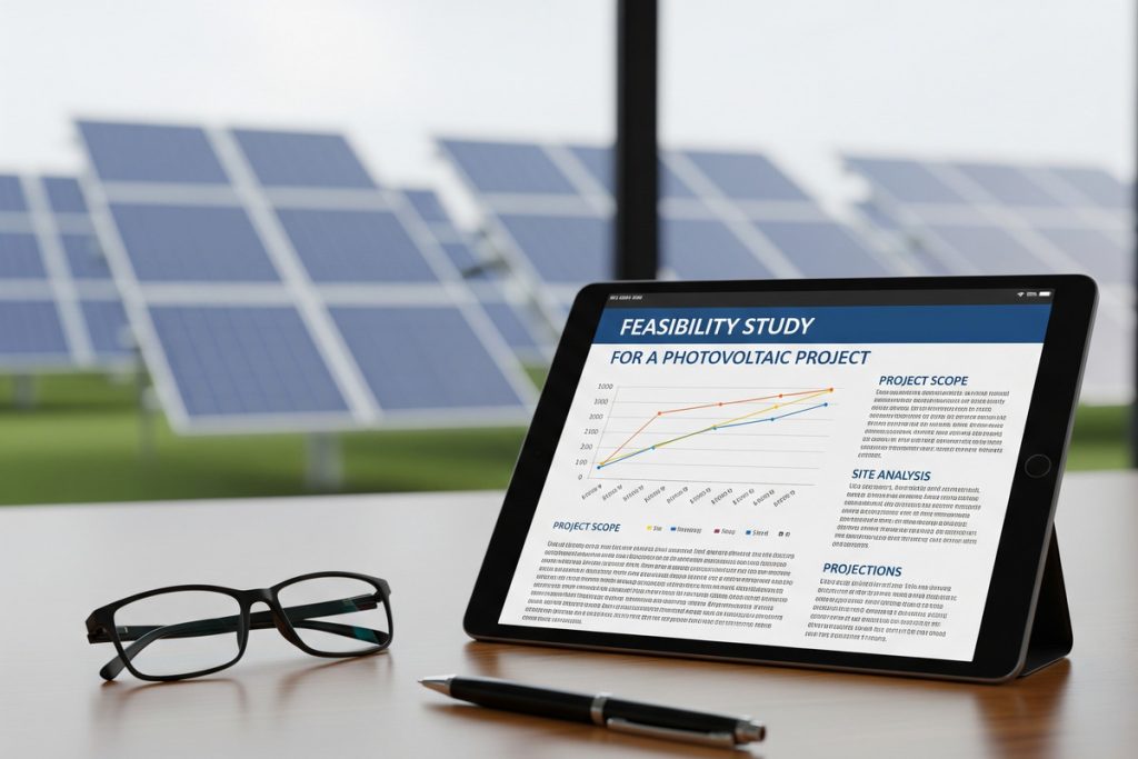 étude de faisabilité pour un projet photovoltaïque