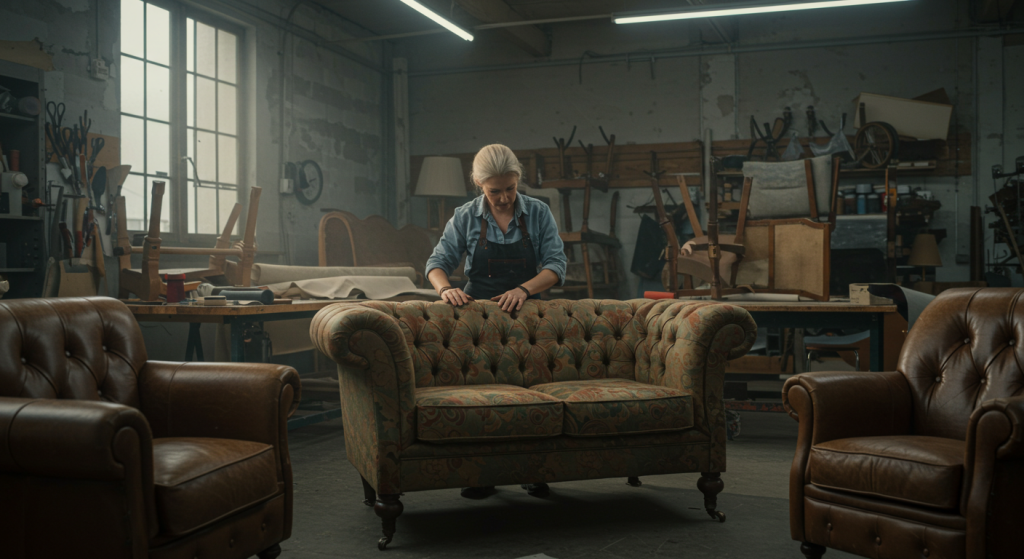 La réfection de la sellerie d'ameublement