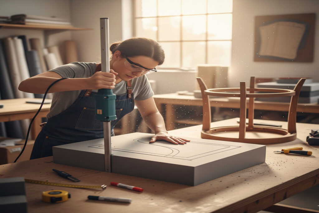 La découpe de mousse