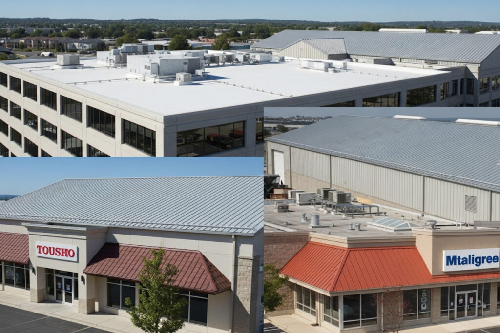 Des toitures commerciales