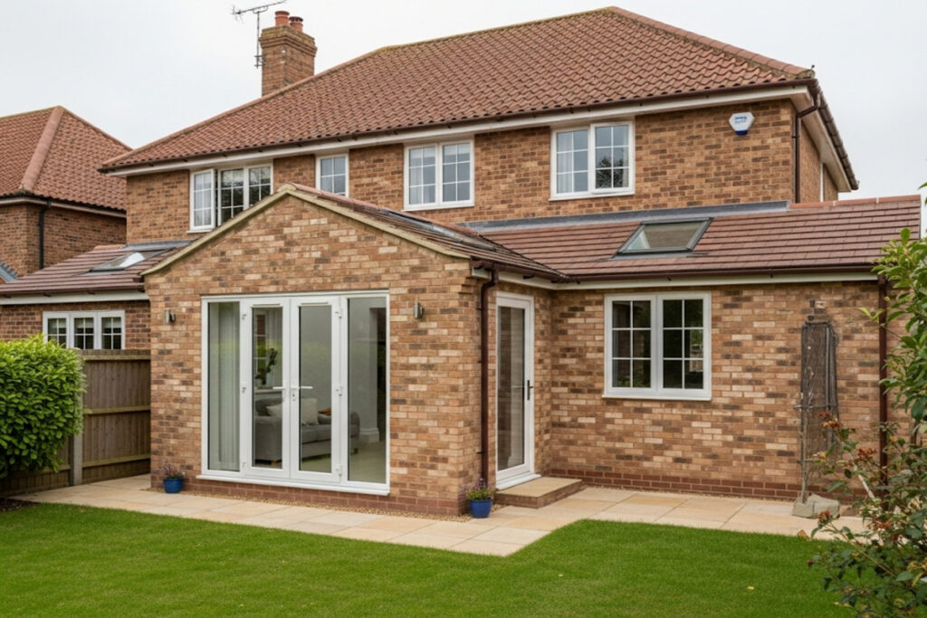 Extension de maison en maçonnerie