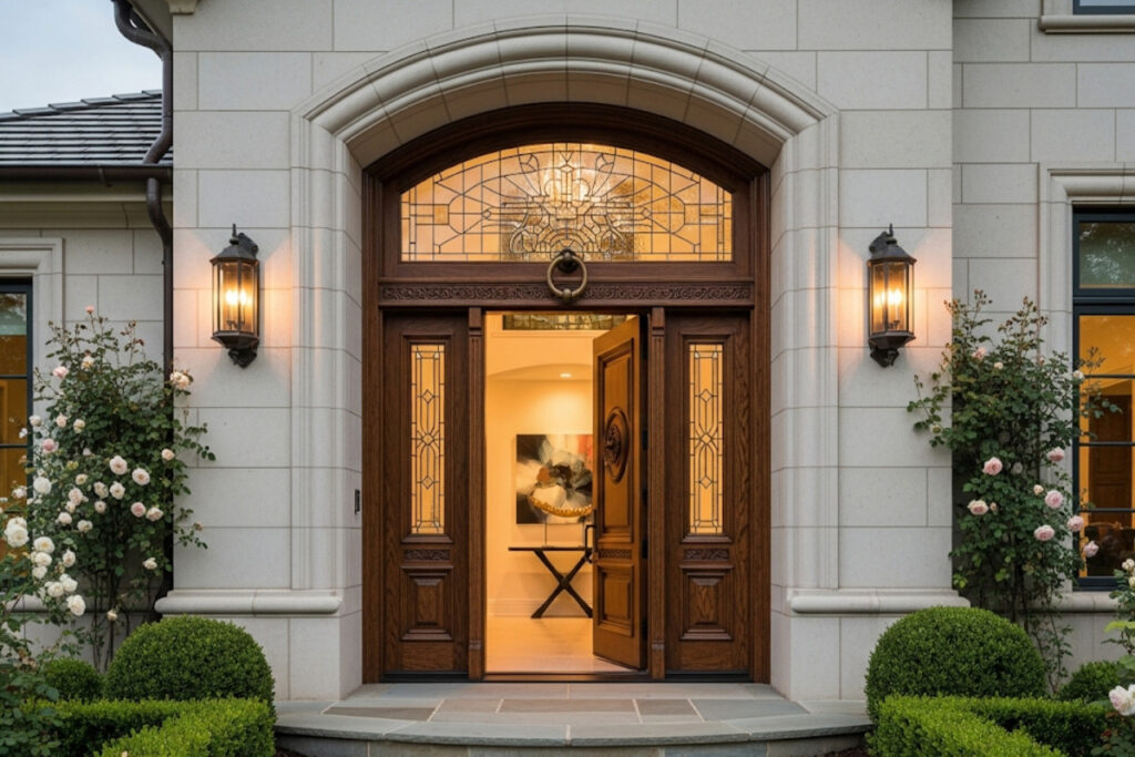 Une porte d'entrée design