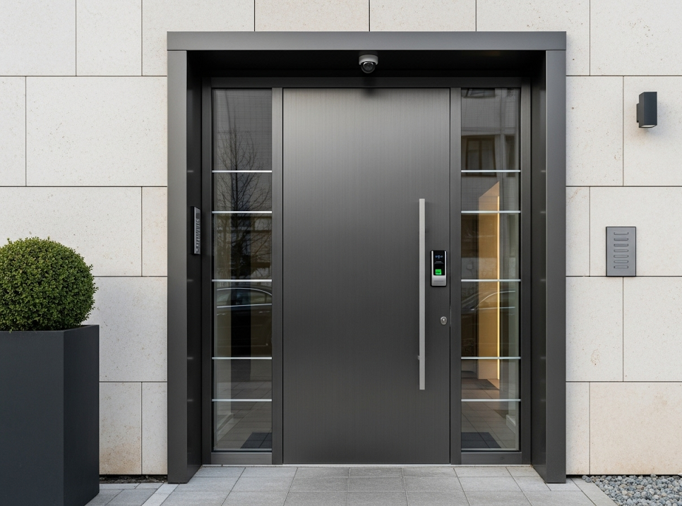 Une porte d'entrée esthétique