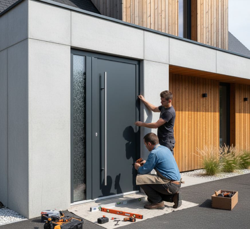 Installation de porte