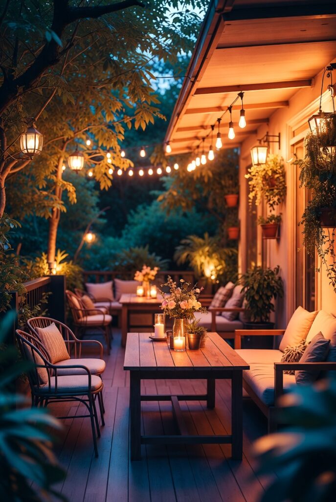 décoration et éclairage terrasse