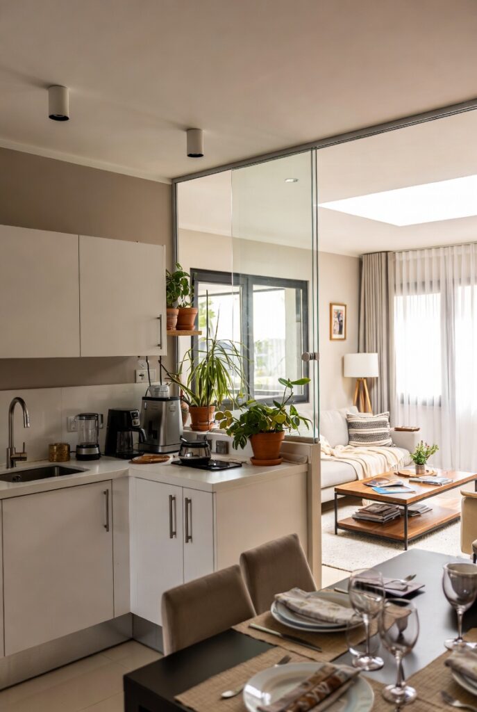 cuisine ouverte sur salon