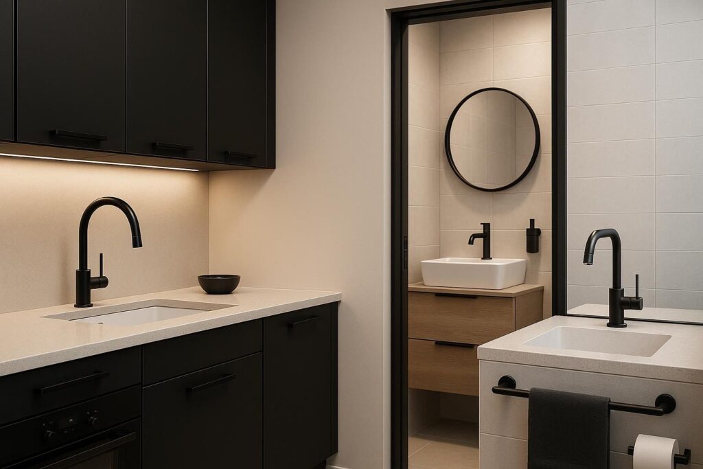 découvrez comment le métal noir transforme avec élégance vos espaces, de la cuisine à la salle de bain, alliant modernité et style intemporel.