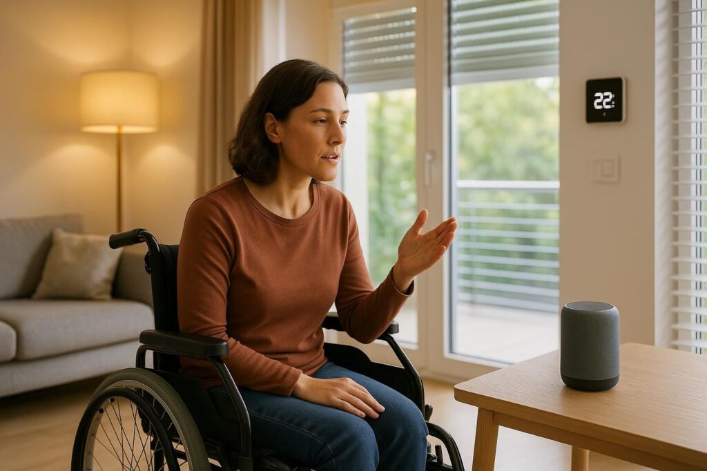 découvrez comment la domotique facilite le quotidien des personnes en situation de handicap en permettant de contrôler la maison simplement à la voix.