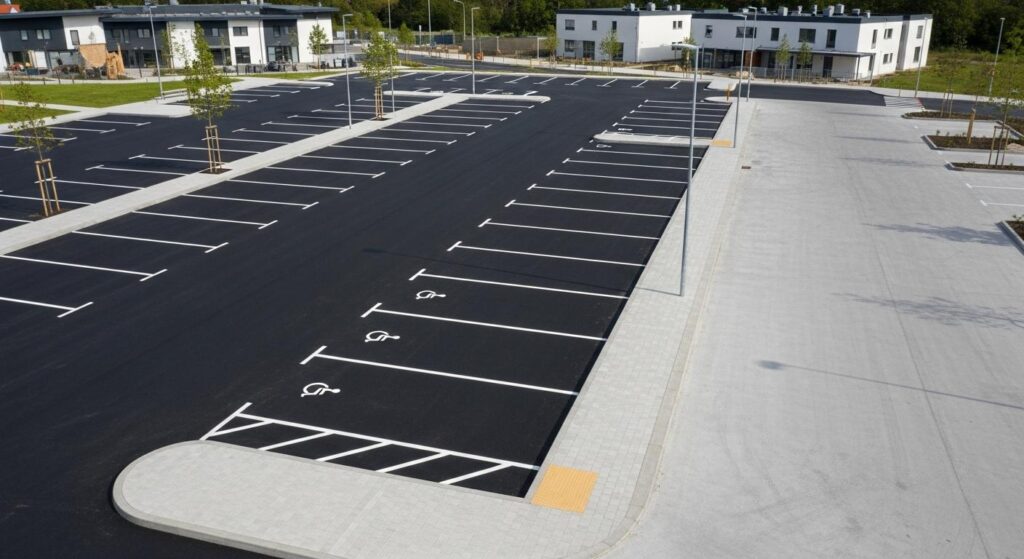 Étanchéité en asphalte pour vos parkings et zones piétonnes
