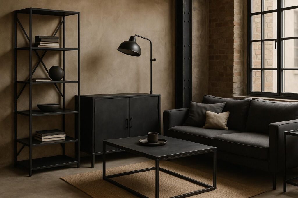 découvrez comment le métal noir devient l'élément clé pour réussir une décoration industrielle élégante et moderne.