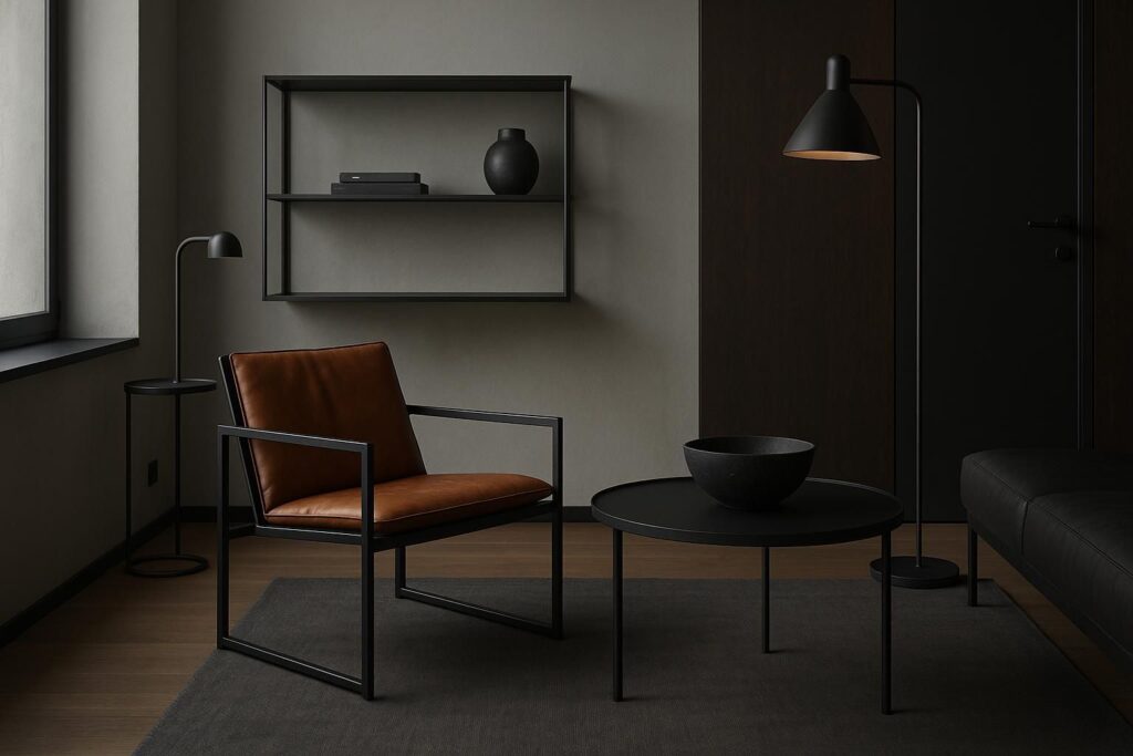 découvrez comment le métal noir mat apporte une touche d'élégance discrète et un style unique à votre intérieur pour un décor plein de caractère.