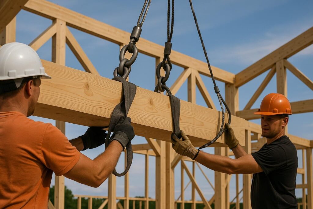 découvrez les techniques essentielles pour le montage de charpente en bois, avec un focus sur l'élingage sécurisé des poutres afin d'assurer une construction fiable et durable.