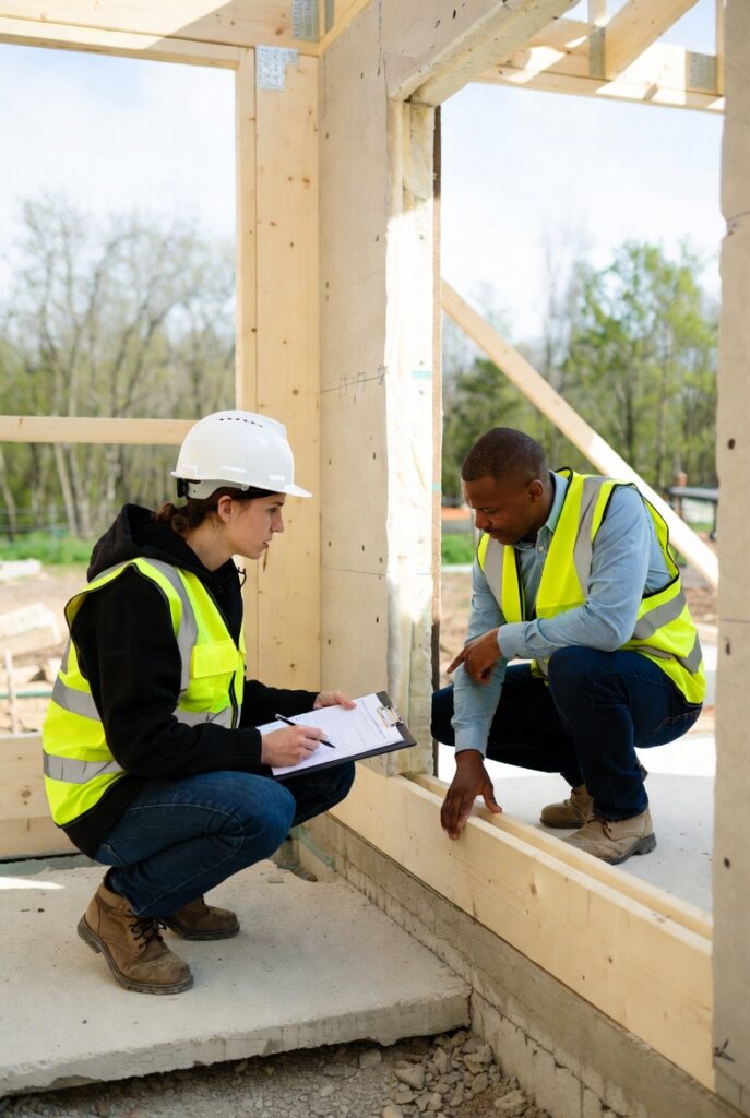 borne de construction