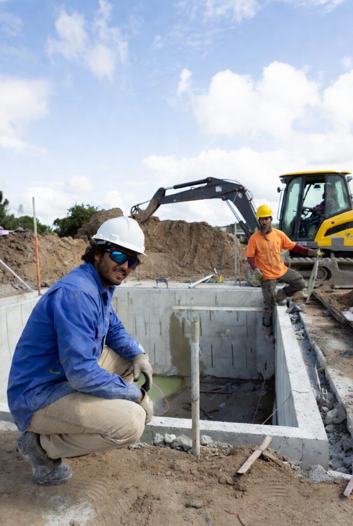 travaux de piscine et de terrassement